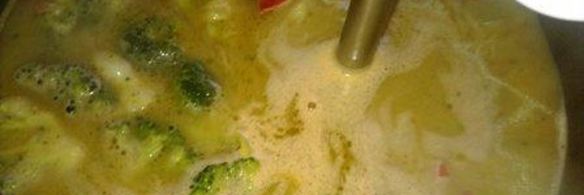 крем-суп из брокколи и плавленого сыра