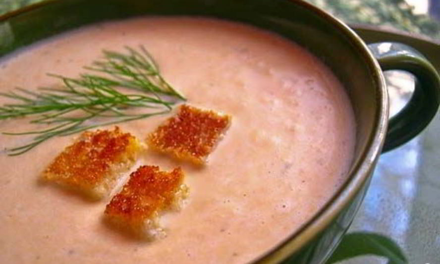 Рецепт крема-супа из лосося