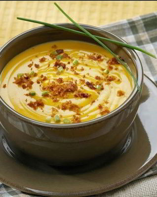 Крем-суп из шампиньонов со сливками