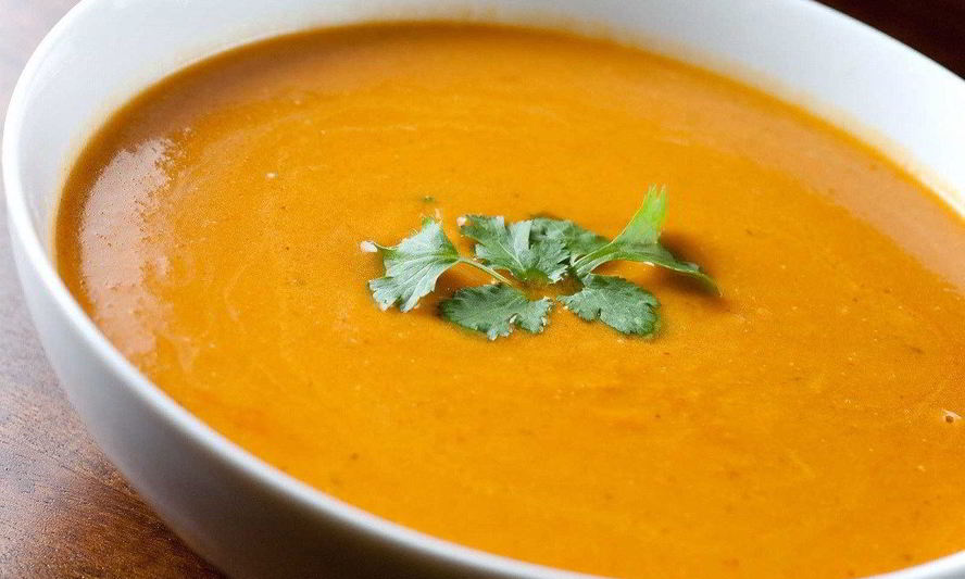 Рецепт крема-супа из тыквы с муссом из зеленого горошка