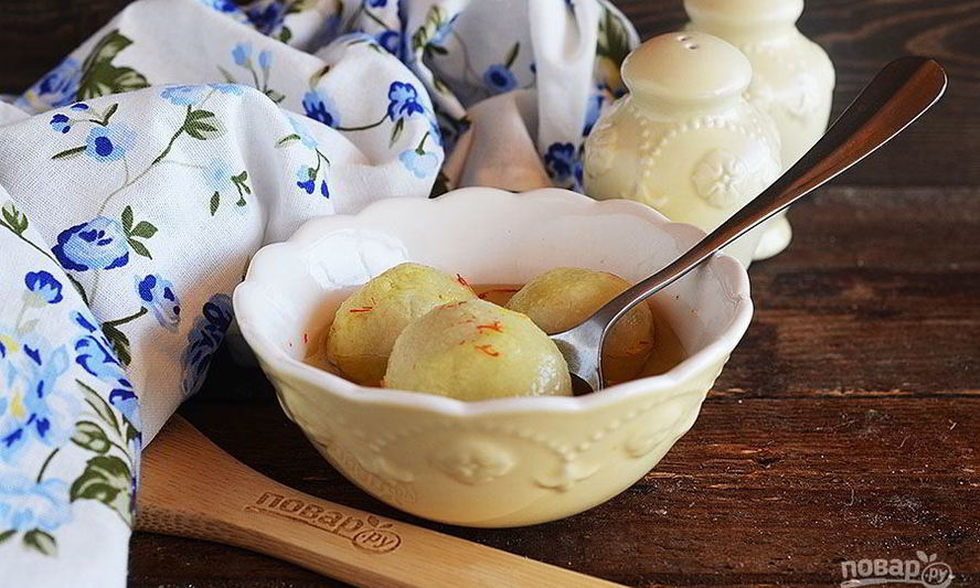 Рецепт куббе-супа с манными клецками, фаршированными мясом