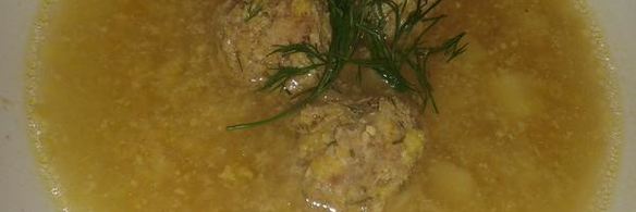 кукурузный суп с фрикадельками