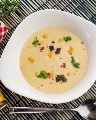 Кукурузный суп со сливками