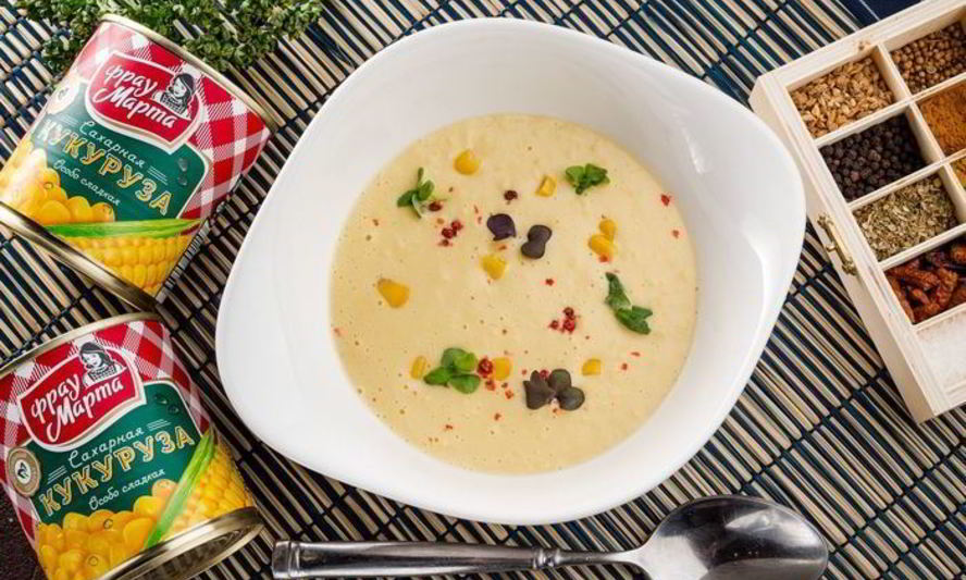 Рецепт кукурузного супа со сливками
