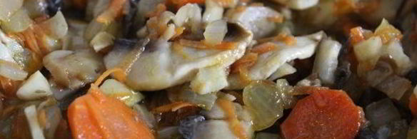 куриный суп с гречневыми хлопьями и шампиньонами