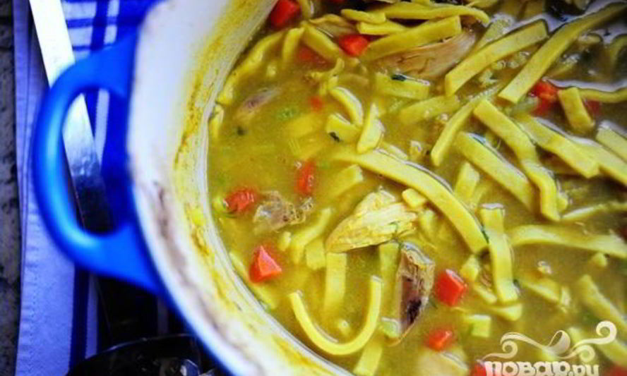 Рецепт куриного супа с лапшой и сельдереем