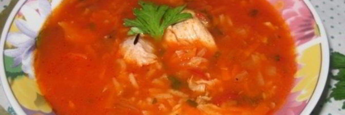 Куриный суп с томатной пастой