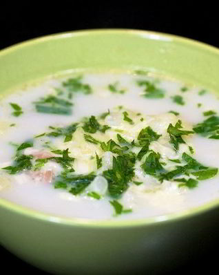 Куриный суп с цветной капустой