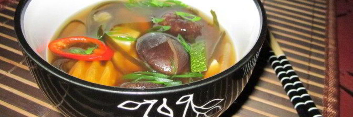 Мисо суп с тофу и морской капустой