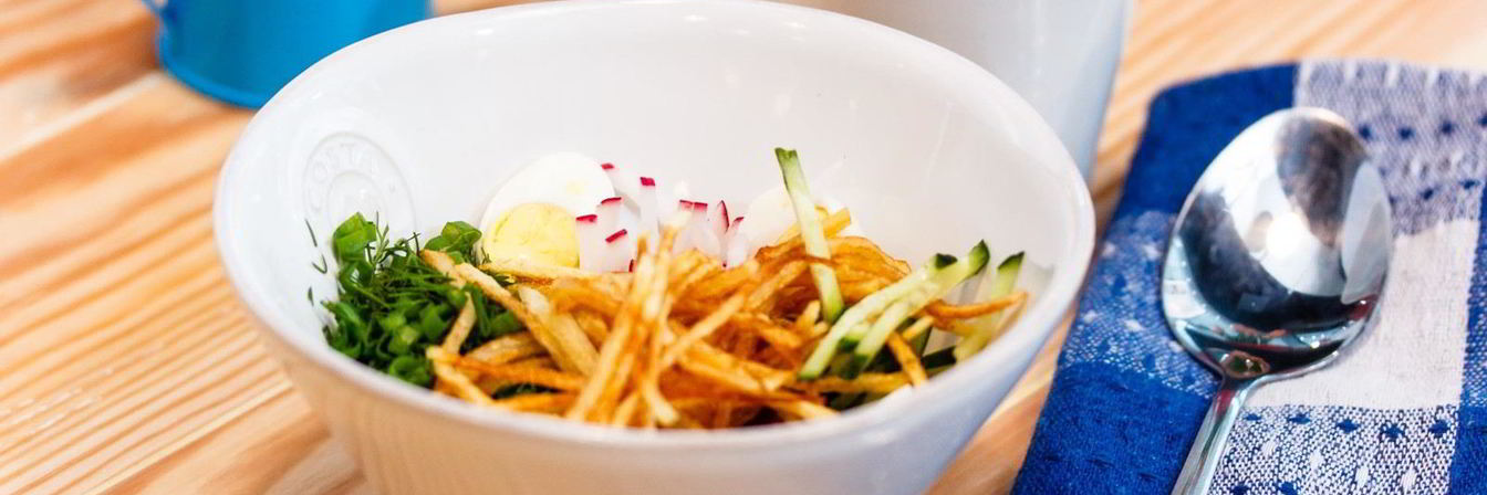 Окрошка на кефире