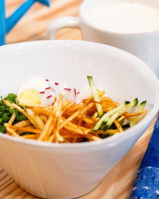 Окрошка на кефире