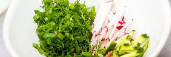 окрошка на кефире