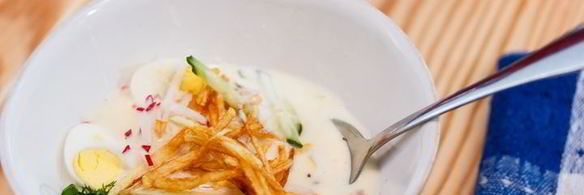 окрошка на кефире