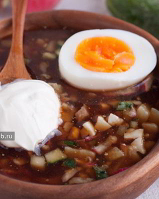 Окрошка на квасе