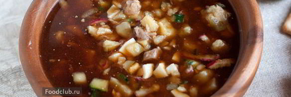 окрошка на квасе