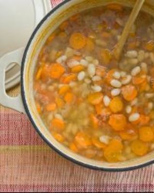 Постный фасолевый суп
