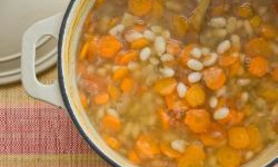 Рецепт постного фасолевого супа