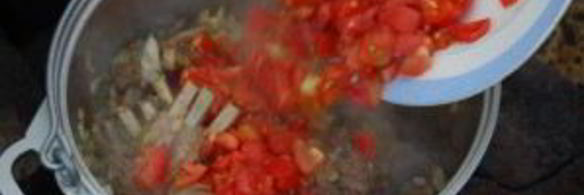 шулюм из баранины на природе