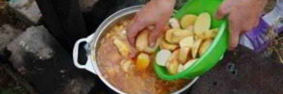 шулюм из баранины на природе