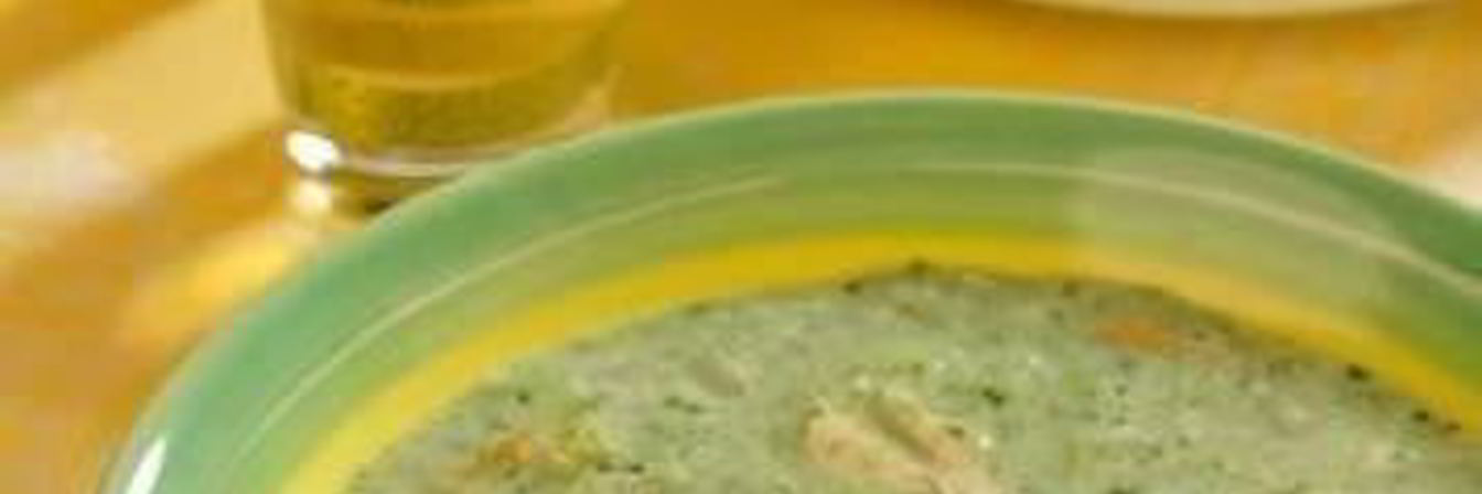 Сливочный суп со шпинатом