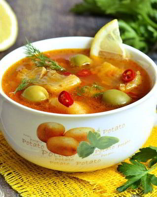 Рыбная солянка