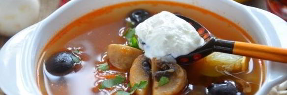 солянка с грибами