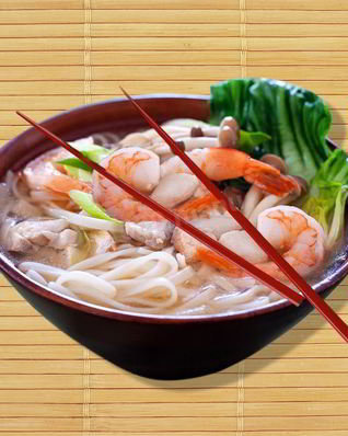 Суп фо с морепродуктами