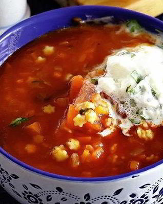 Суп итальянский с мелкой пастой