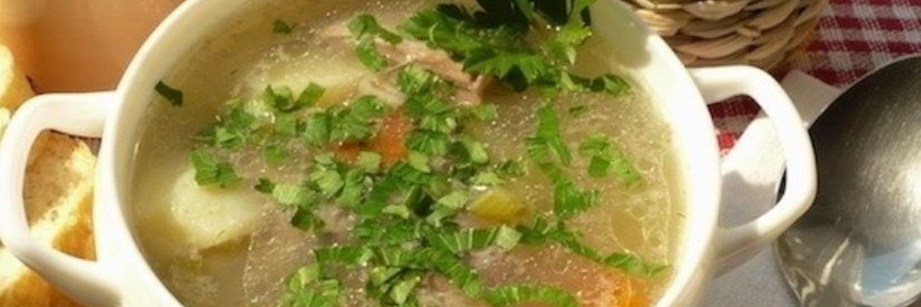 Суп из баранины с перловкой