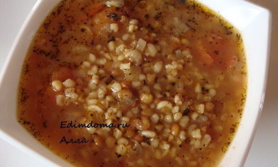 Рецепт супа из чечевицы с булгуром