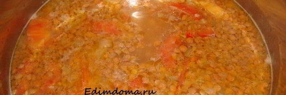 суп из чечевицы с булгуром