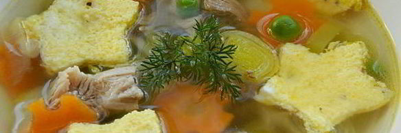 суп из индейки с омлетом