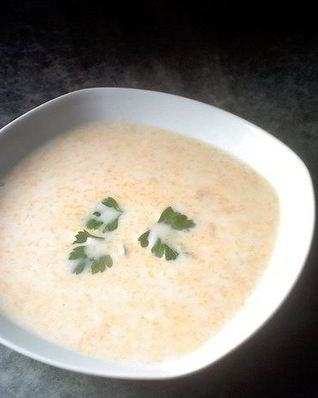 Суп из кольраби с курицей