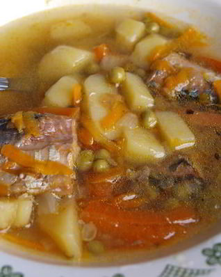 Суп из консервированной сайры