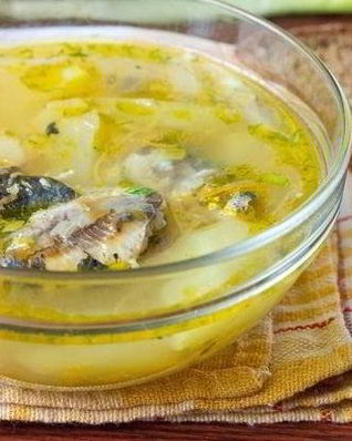 Суп из консервы сардины