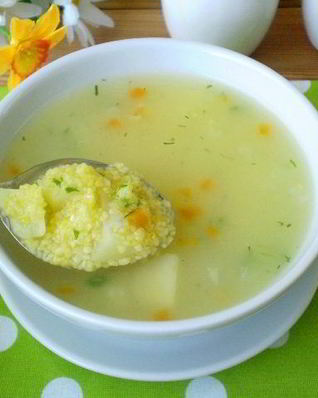 Суп из кукурузной крупы