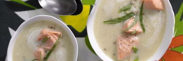 суп из лосося