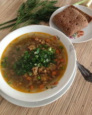 Суп из маша с морковью и луком Маш-Хур