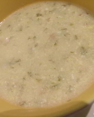 Суп из мацони на муке