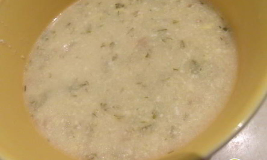 Рецепт супа из мацони на муке