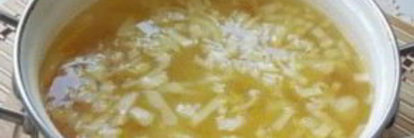 суп из осетрины с картофелем