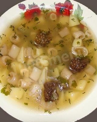 Суп из сморчков