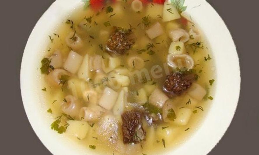 Рецепт супа из сморчков