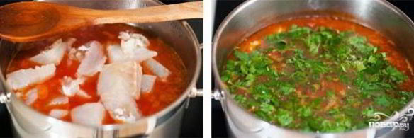 суп из соленой трески