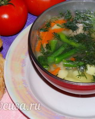Суп из стручковой фасоли