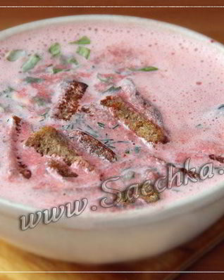 Суп из свекольной ботвы