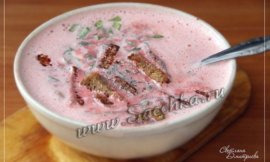 Рецепт супа из свекольной ботвы