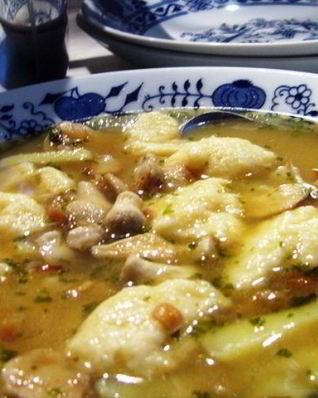 Суп из свежих дождевиков