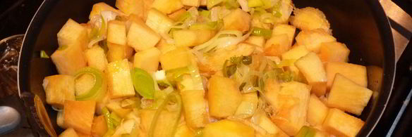 суп-крем из тыквы и лука-порея