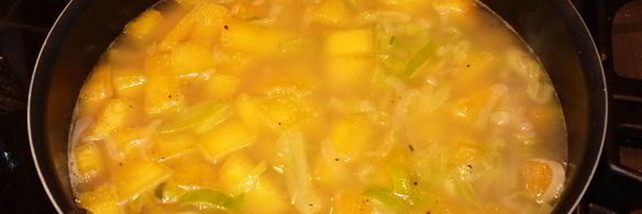 суп-крем из тыквы и лука-порея